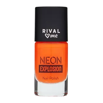 Přípravek na nehty RIVAL Loves Me Lak na nehty Neon Explosion 02 Blazing Fire 9 ml