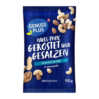 GENUSS PLUS Směs pražených ořechů solené 150 g