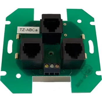 vypínač a zásuvka Telefonní přístroj zásuvky trojnásobný ABB Tango 5013-A110