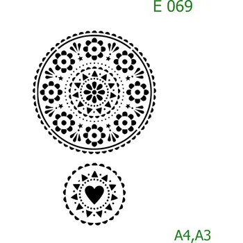 Šablona E 069 - A4 , Nelepící folie