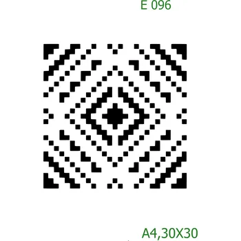 Šablona E 096 - 30 x 30 cm , Lepící fólie