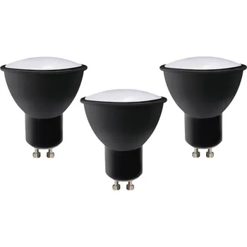 Žárovka SADA 3x LED Žárovka ECOLINE GU10/6W/230V 4000K černá - Brilagi