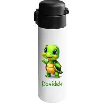 Termoska Dětská termoska s potiskem Želvička s upratelným jménem