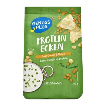 GENUSS PLUS Proteinový snack Zakysaná smetana a cibule 40 g