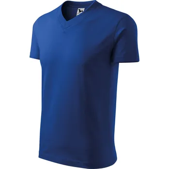 MALFINI V-NECK 102 unisex tričko Barva: královská modrá, Velikost: S