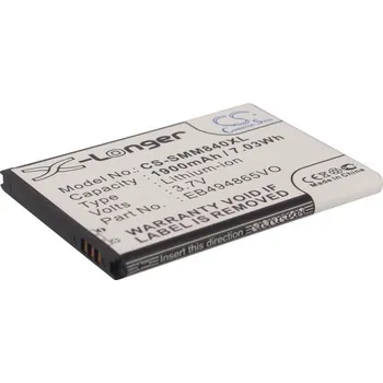 Baterie pro mobilní telefon Baterie Cameron Sino CS-SMM840XL, Li-Ion, 1900