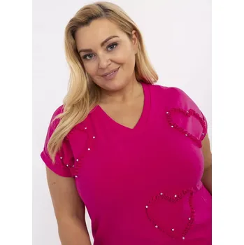 Dámská halenka Halenka RV BZ A542.12P fuchsiová jedna velikost