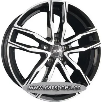 Alu kolo DBV Vienna II black poliert - 8,0x18, 5x120, ET35 (8x18) (DH8KR35BGP)
