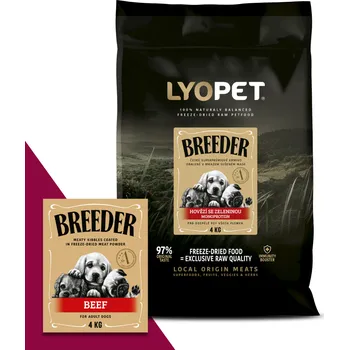 Krmivo pro psa LYOPET Breeder Adult Beef Balení: 3x4kg