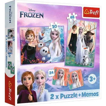 Puzzle Puzzle TREFL sada 3v1 Ledové království 2 (2 × puzzle + pexeso)
