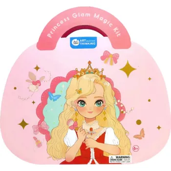 Dřevěná hračka Kreativní sada Princess Glam 4v1