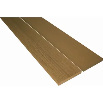 Příslušenství pro plot WPC dřevo plastová plotovka 2200x100x13mm - teak (Plastové plotovky)