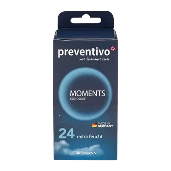 Kondom Preventivo Kondomy Moments s jemnou vůní 24 ks