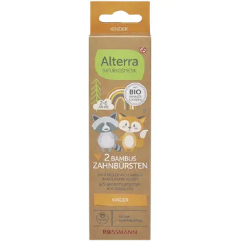 Zubní kartáček Alterra Naturkosmetik Zubní kartáček pro děti bambus 2 ks