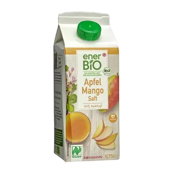enerBiO BIO ovocná šťáva jablko a mango 750 ml