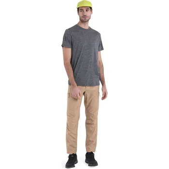 Pánské tričko Pánské merino triko krátký rukáv ICEBREAKER Mens 150 Tech Lite III SS Tee, Gritstone Heather velikost: M