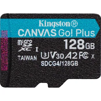 Paměťová karta Kingston Canvas Go Plus A2/Micro SDXC/128GB/UHS-I U3 / Class 10