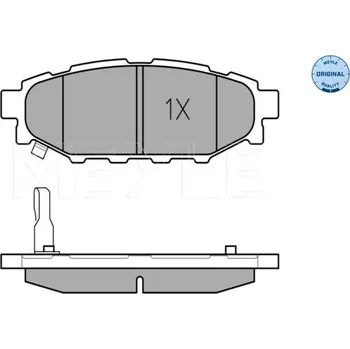 Brzdový systém Sada brzdových destiček, kotoučová brzda MEYLE 025 242 7114/W