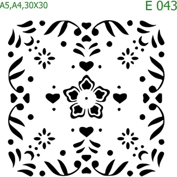 Šablona E 043 - A4 , Lepící fólie