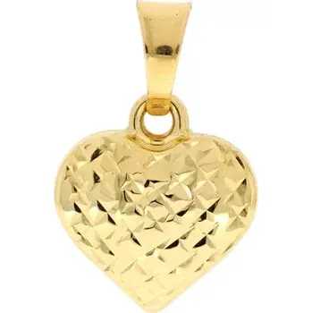 Přívěsek Zlatý přívěsek malé srdíčko s gravírováním