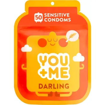 Kondom YOU & ME Kondomy s extra tenkou stěnou Darling 50 ks 50 ks