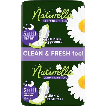 Menstruační vložka Naturella Hygienické vložky Ultra Night Plus s křidélky vel. 5 12 ks 12 ks