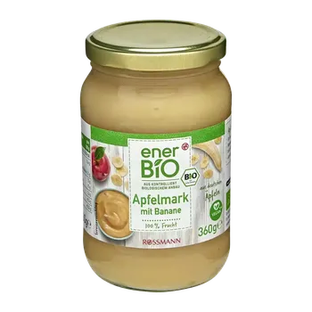 enerBiO Jablečné pyré s banány 360 g