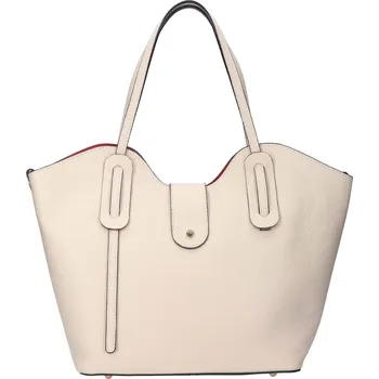 Kabelka Dámská kožená kabelka Italia Zita - krémová