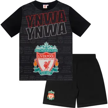 Chlapecké pyžamo Fan-shop Dětské pyžamo LIVERPOOL FC Text black velikost: 6/7 let