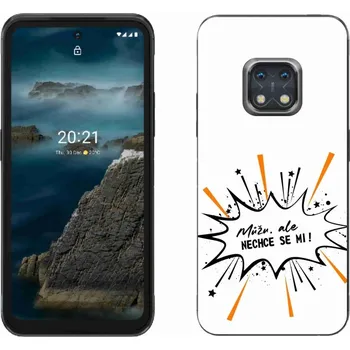 Pouzdro na mobilní telefon Gelový kryt mmCase na Nokia XR20 - vtipný text 11 bílé pozadí
