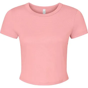 Dámské tričko Bella Dámský crop top BL1010 Solid Pink Blend M