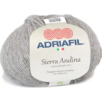 Příze Adriafil Sierra Andina 87 Světle šedá (Alpaková příze Sierra Andina Grigio chiaro)