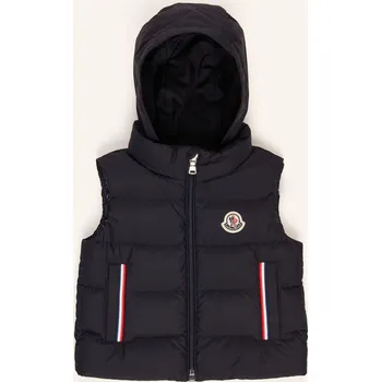 Moncler Enfant Péřová Vesta Buang pro miminko, tmavě modrá, 92