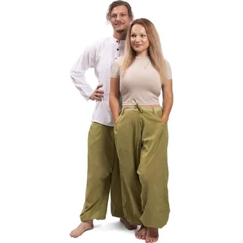 Harémové kalhoty / Sultánky MILDRIM zelené I.