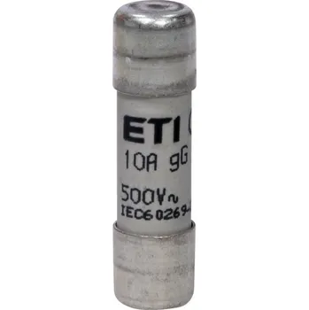 Autopojistky ETI POJISTKA CH10 GG 10A/500V VÁLCOVÁ 002651017