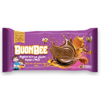 The Bee Bros Měkký cake s kakaovo medovou náplní 25g THE BEE BROTHERS