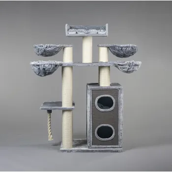 Rhr XXL Kočičí škrabadlo Cat Paradise sv.šedá PLUS