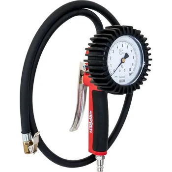 Kompresor Airpress Profesionální pistole na huštění pneumatik s manometrem a hadicí 1 m 42069