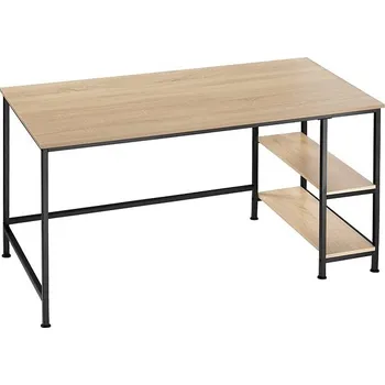 Psací stůl Tectake Počítačový stůl Canton 120×60×75,5cm, Industrial světlé dřevo, dub Sonoma