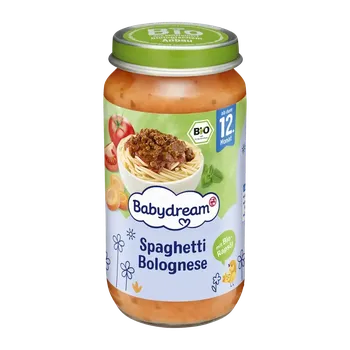Dětská výživa Babydream BIO příkrm špagety Bolognese 250 g