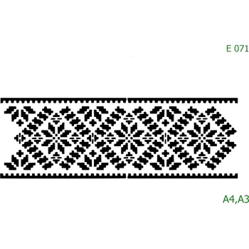 Šablona E 071 - A4 , Lepící fólie