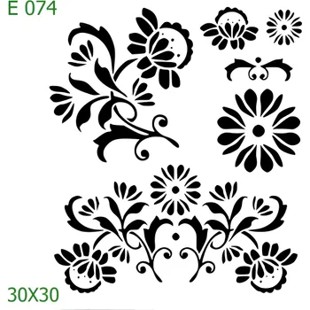 Šablona E 074 - 30 x 30 cm , Lepící fólie