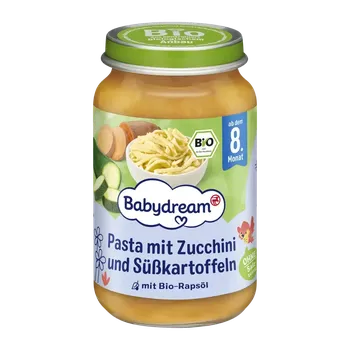 Dětská výživa Babydream BIO příkrm těstoviny s cuketou a batáty 220 g