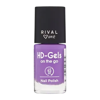 Přípravek na nehty RIVAL Loves Me Lak na nehty HD-Gels on the go 37 violet whisper 9 ml