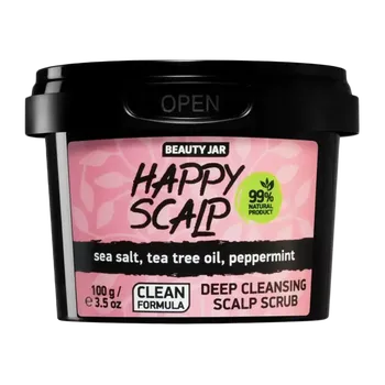 Přípravek na čištění pleti a oči Beauty Jar Peeling pro pokožku hlavy Happy scalp 100 g