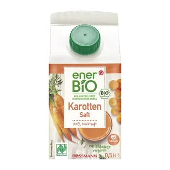 enerBiO BIO mrkvová šťáva 500 ml