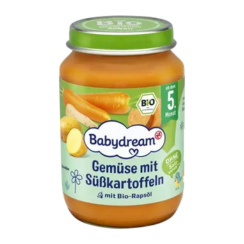 Dětská výživa Babydream BIO příkrm zelenina se sladkými bramborami 190 g