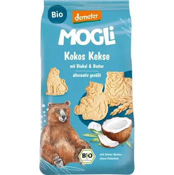 Cukrovinka MOGLi BIO Kokosové sušenky 125g