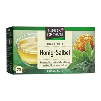Čaj King's Crown Bylinný čaj se šalvějí a medem 40 g