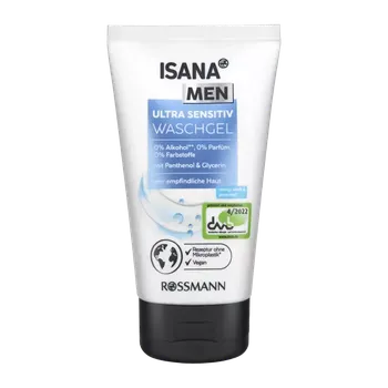 Čistící gel ISANA Men Mycí gel Ultra sensitive 150 ml
